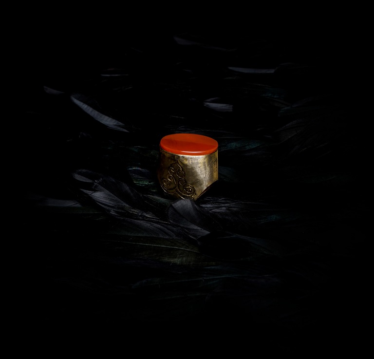 Hoor jewelry piece #03 with agate