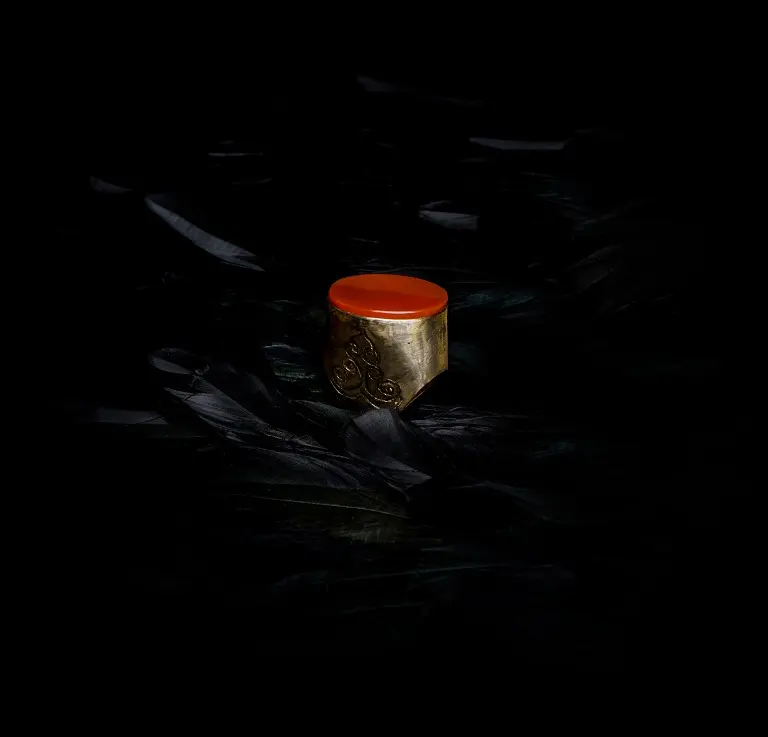 Hoor 03, handmade brass adornment