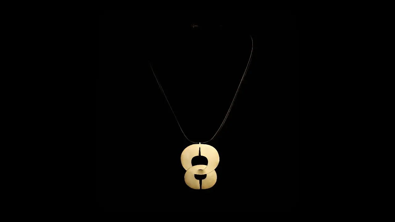 Hoor 06, handmade brass adornment by Lobat Mirgoli